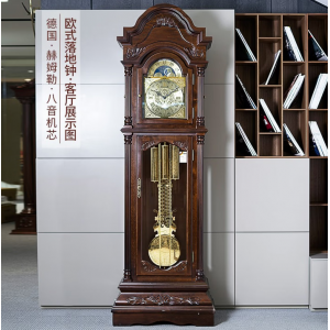 Solid wood mechanical floor-standing clock